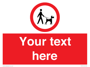 Custom Road regulatory dogs on leads